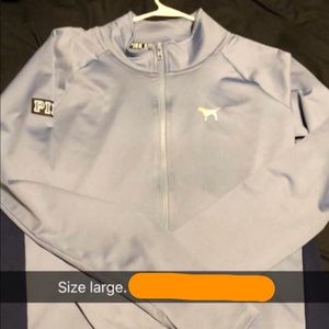 Pink active half zip